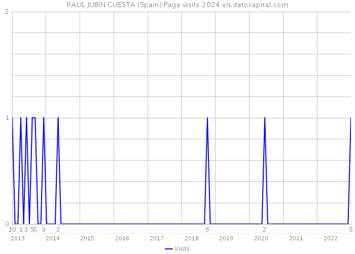 RAUL JUBIN CUESTA (Spain) Page visits 2024 