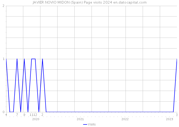 JAVIER NOVIO MIDON (Spain) Page visits 2024 