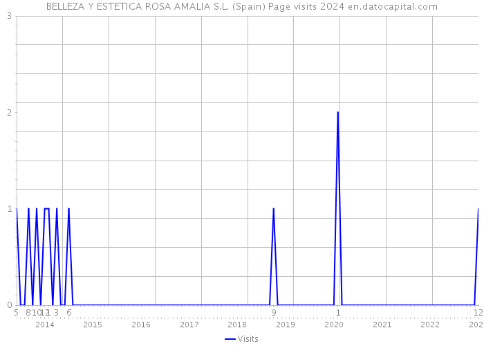 BELLEZA Y ESTETICA ROSA AMALIA S.L. (Spain) Page visits 2024 