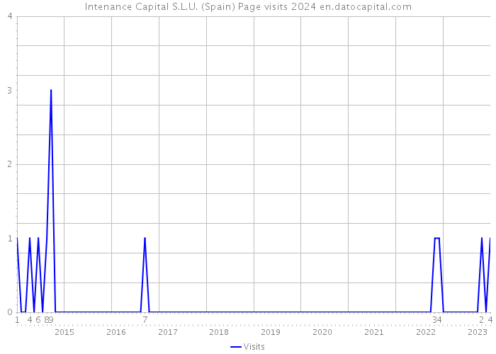 Intenance Capital S.L.U. (Spain) Page visits 2024 