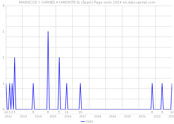 MARISCOS Y CARNES AYAMONTE SL (Spain) Page visits 2024 