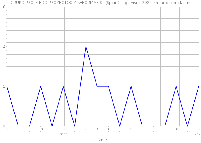 GRUPO PROLMEDO PROYECTOS Y REFORMAS SL (Spain) Page visits 2024 
