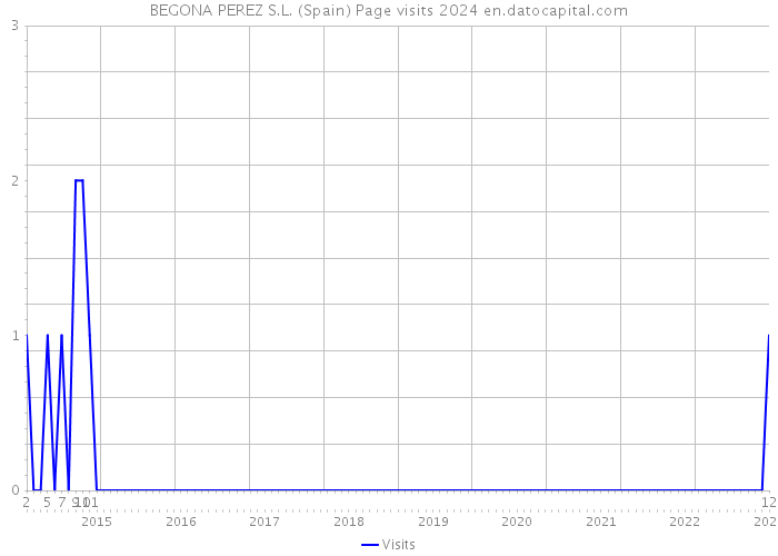 BEGONA PEREZ S.L. (Spain) Page visits 2024 
