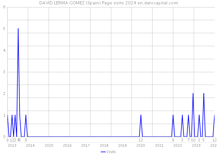 DAVID LERMA GOMEZ (Spain) Page visits 2024 