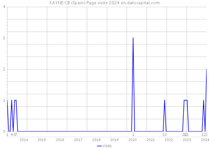 KAYNE CB (Spain) Page visits 2024 