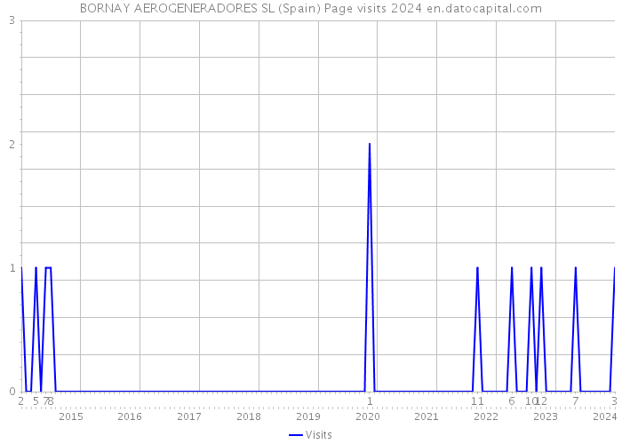 BORNAY AEROGENERADORES SL (Spain) Page visits 2024 
