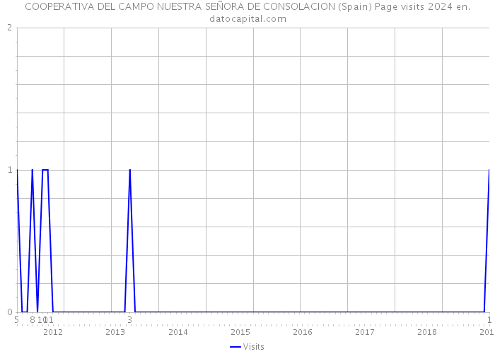 COOPERATIVA DEL CAMPO NUESTRA SEÑORA DE CONSOLACION (Spain) Page visits 2024 