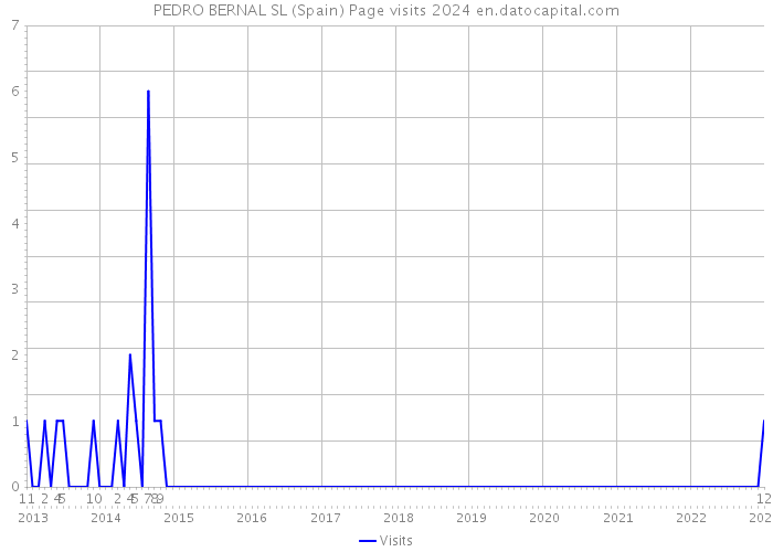 PEDRO BERNAL SL (Spain) Page visits 2024 