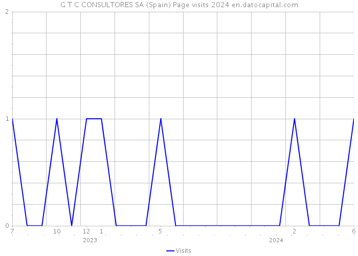 G T C CONSULTORES SA (Spain) Page visits 2024 