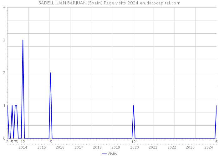 BADELL JUAN BARJUAN (Spain) Page visits 2024 