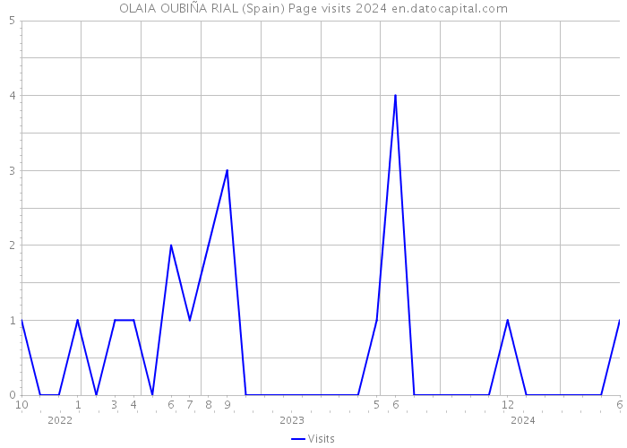 OLAIA OUBIÑA RIAL (Spain) Page visits 2024 