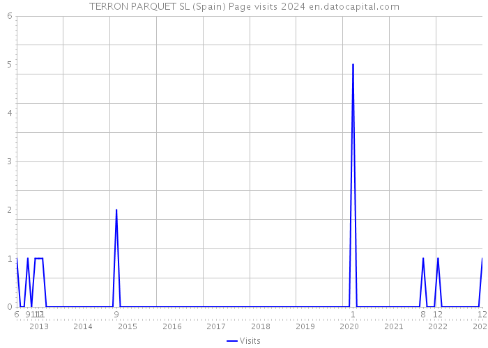 TERRON PARQUET SL (Spain) Page visits 2024 