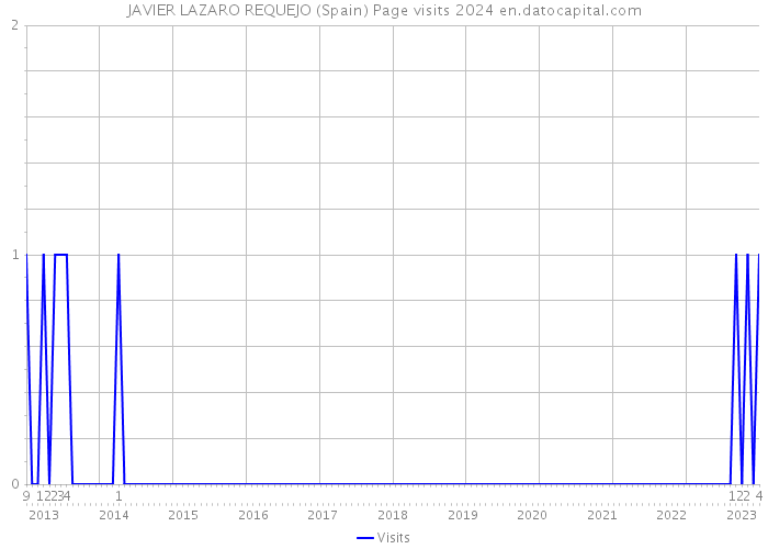JAVIER LAZARO REQUEJO (Spain) Page visits 2024 
