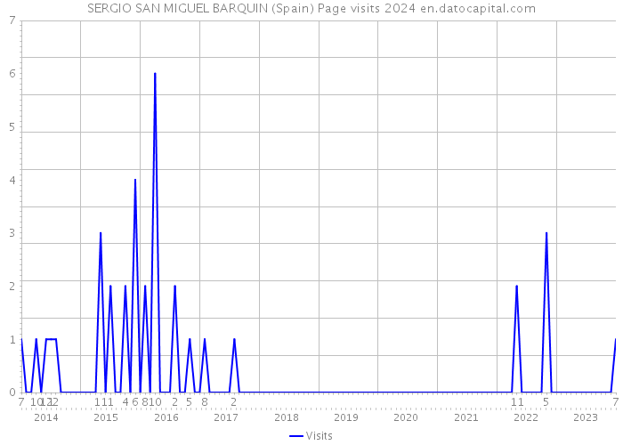 SERGIO SAN MIGUEL BARQUIN (Spain) Page visits 2024 