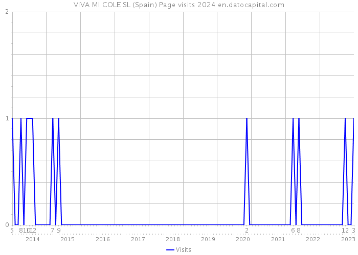 VIVA MI COLE SL (Spain) Page visits 2024 