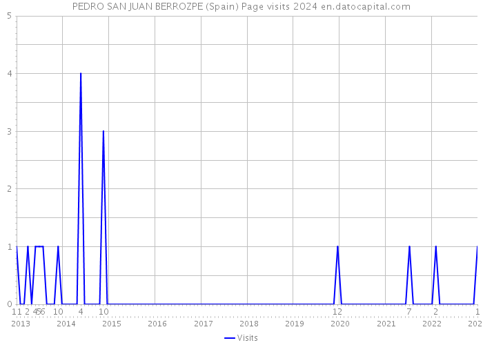 PEDRO SAN JUAN BERROZPE (Spain) Page visits 2024 