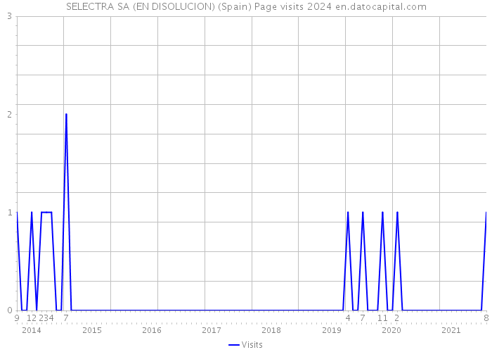 SELECTRA SA (EN DISOLUCION) (Spain) Page visits 2024 