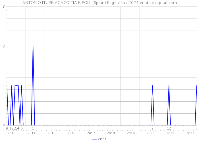 ANTONIO ITURRIAGAGOITIA RIPOLL (Spain) Page visits 2024 