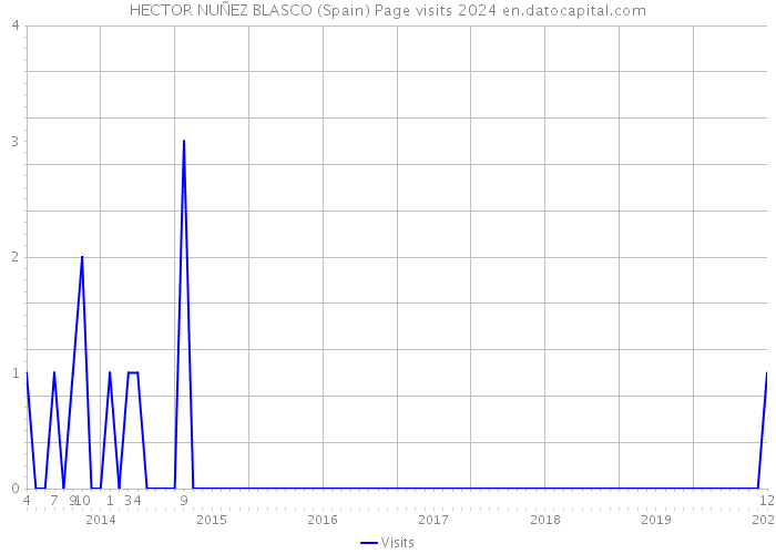 HECTOR NUÑEZ BLASCO (Spain) Page visits 2024 