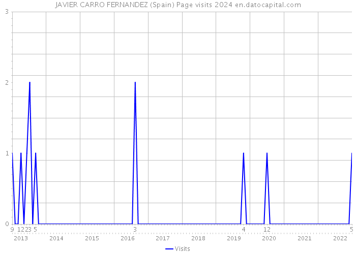 JAVIER CARRO FERNANDEZ (Spain) Page visits 2024 