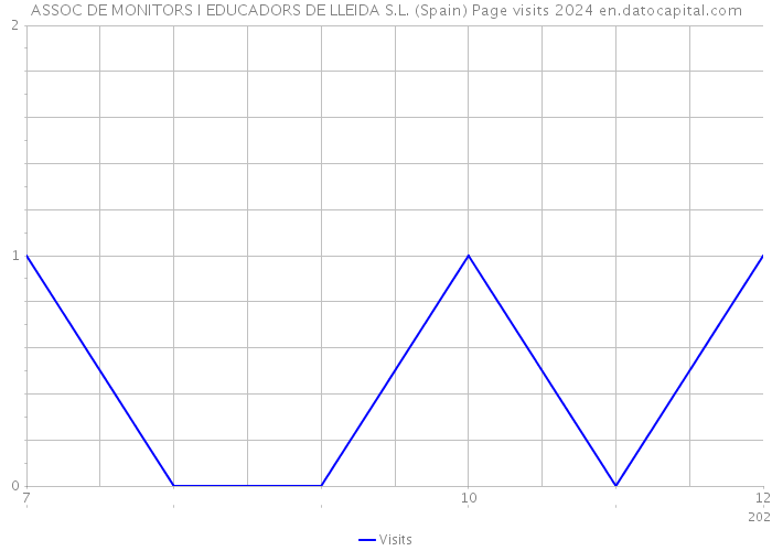 ASSOC DE MONITORS I EDUCADORS DE LLEIDA S.L. (Spain) Page visits 2024 