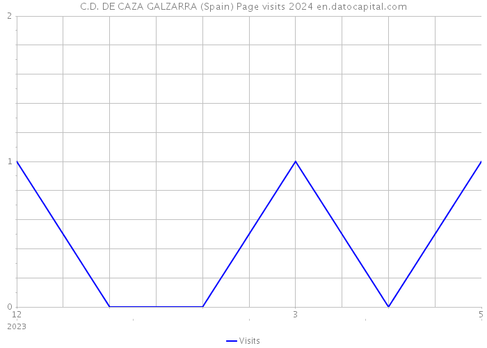 C.D. DE CAZA GALZARRA (Spain) Page visits 2024 