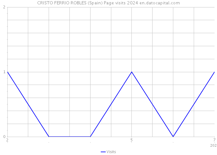 CRISTO FERRIO ROBLES (Spain) Page visits 2024 