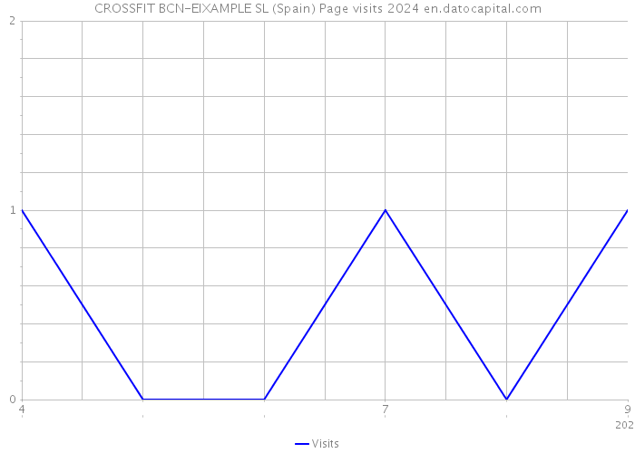 CROSSFIT BCN-EIXAMPLE SL (Spain) Page visits 2024 