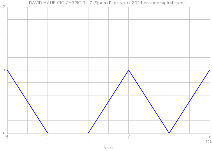 DAVID MAURICIO CARPIO RUIZ (Spain) Page visits 2024 