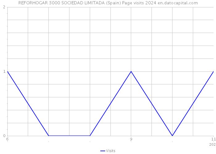 REFORHOGAR 3000 SOCIEDAD LIMITADA (Spain) Page visits 2024 