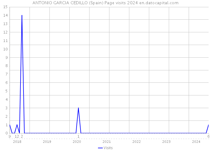 ANTONIO GARCIA CEDILLO (Spain) Page visits 2024 
