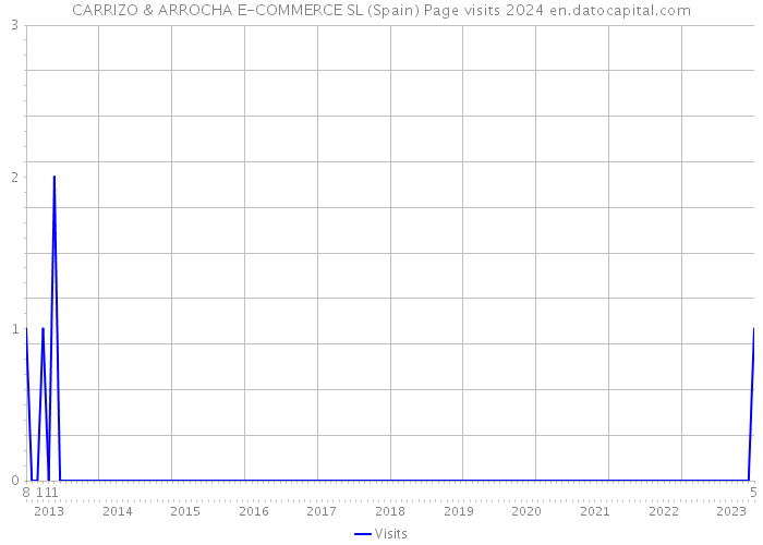 CARRIZO & ARROCHA E-COMMERCE SL (Spain) Page visits 2024 