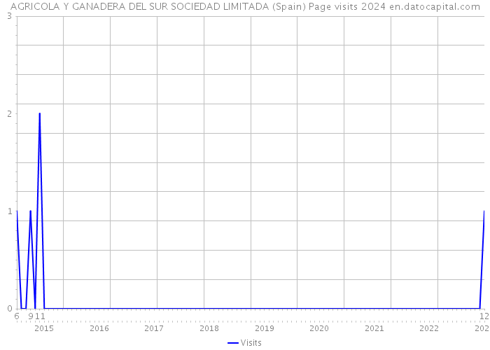 AGRICOLA Y GANADERA DEL SUR SOCIEDAD LIMITADA (Spain) Page visits 2024 