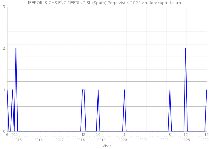 IBEROIL & GAS ENGINEERING SL (Spain) Page visits 2024 