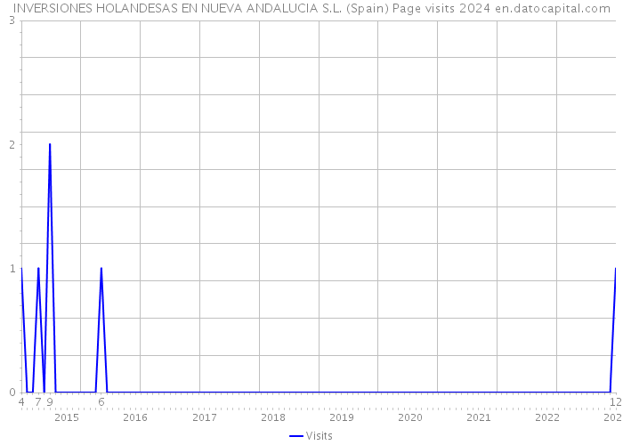 INVERSIONES HOLANDESAS EN NUEVA ANDALUCIA S.L. (Spain) Page visits 2024 