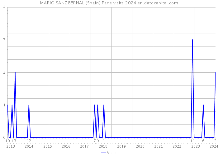 MARIO SANZ BERNAL (Spain) Page visits 2024 