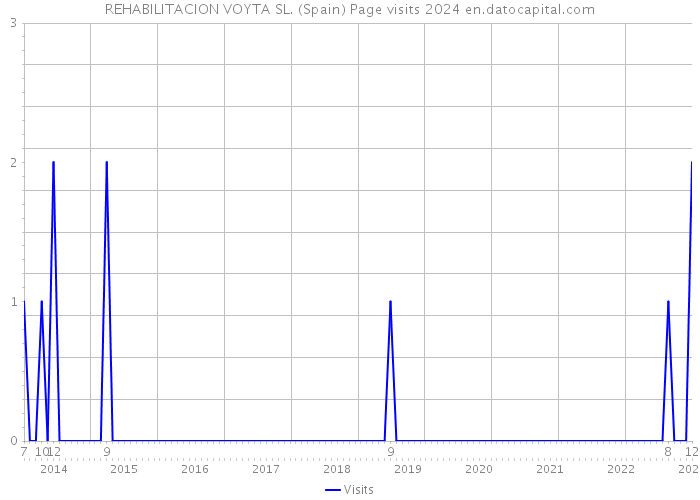REHABILITACION VOYTA SL. (Spain) Page visits 2024 