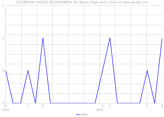 SOCIEDADE GALEGA DE INXENIERIA SA (Spain) Page visits 2024 