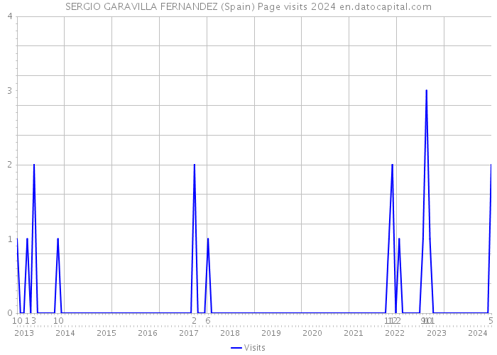 SERGIO GARAVILLA FERNANDEZ (Spain) Page visits 2024 