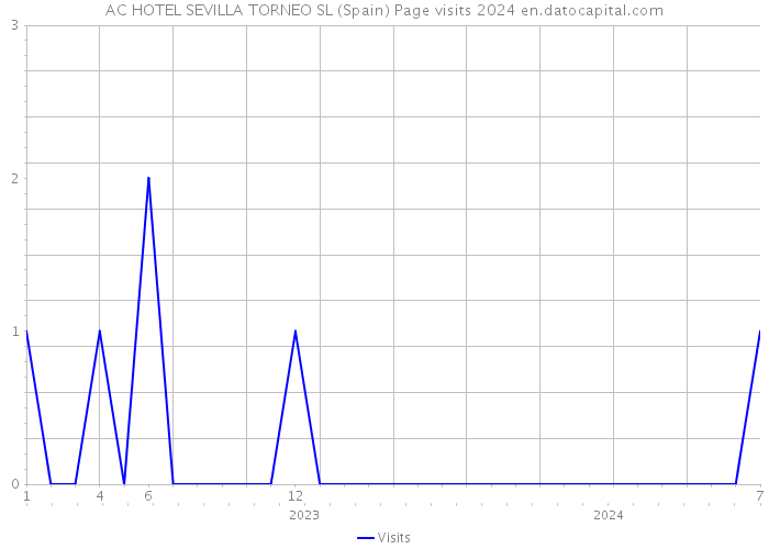 AC HOTEL SEVILLA TORNEO SL (Spain) Page visits 2024 