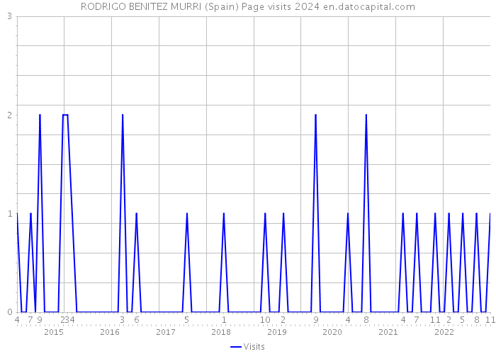 RODRIGO BENITEZ MURRI (Spain) Page visits 2024 