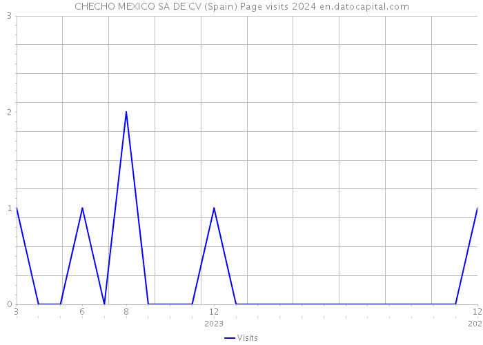 CHECHO MEXICO SA DE CV (Spain) Page visits 2024 