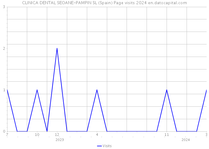 CLINICA DENTAL SEOANE-PAMPIN SL (Spain) Page visits 2024 