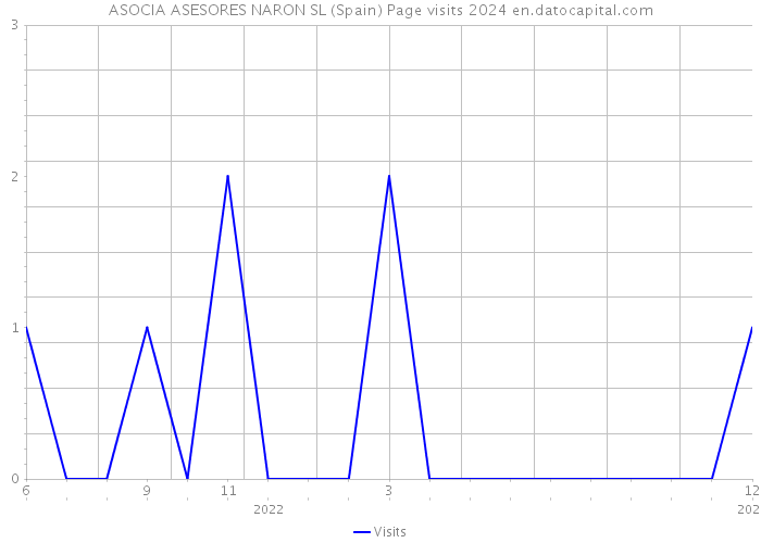 ASOCIA ASESORES NARON SL (Spain) Page visits 2024 