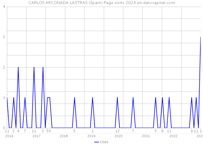 CARLOS ARCONADA LASTRAS (Spain) Page visits 2024 