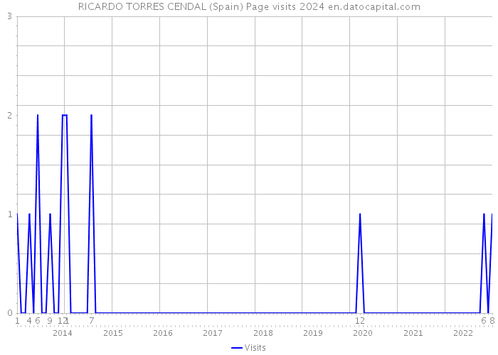 RICARDO TORRES CENDAL (Spain) Page visits 2024 