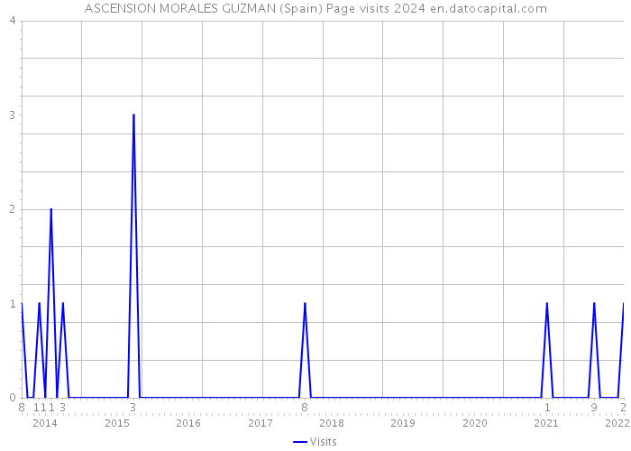 ASCENSION MORALES GUZMAN (Spain) Page visits 2024 