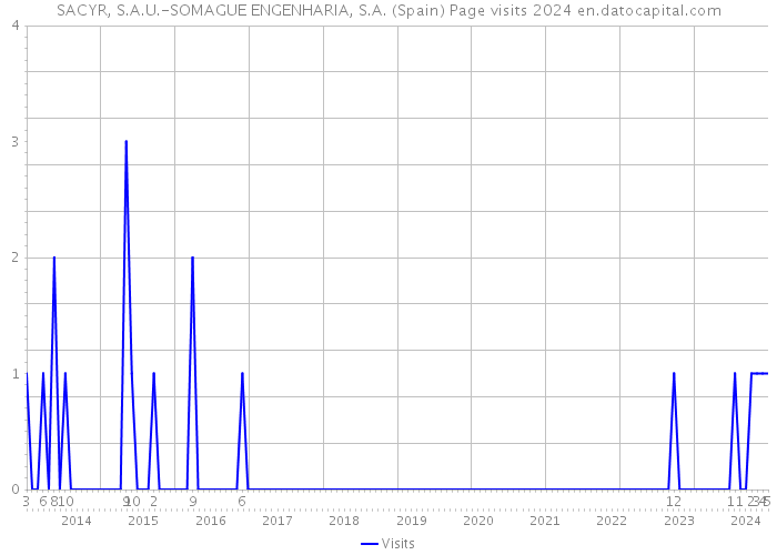 SACYR, S.A.U.-SOMAGUE ENGENHARIA, S.A. (Spain) Page visits 2024 