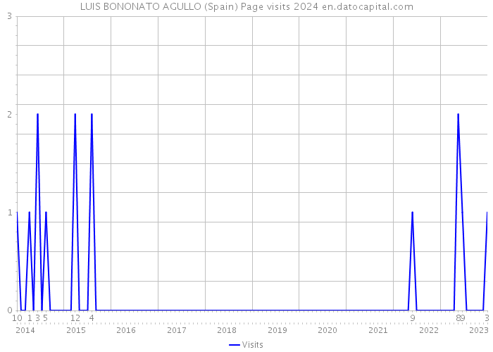 LUIS BONONATO AGULLO (Spain) Page visits 2024 