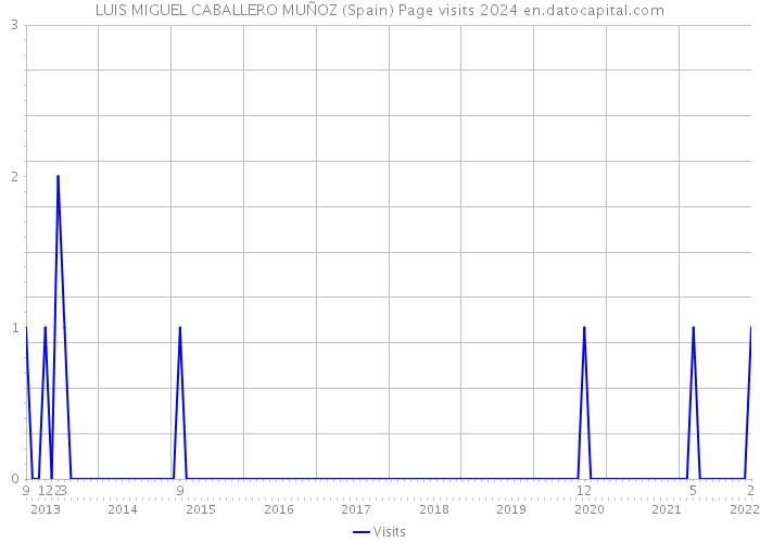 LUIS MIGUEL CABALLERO MUÑOZ (Spain) Page visits 2024 